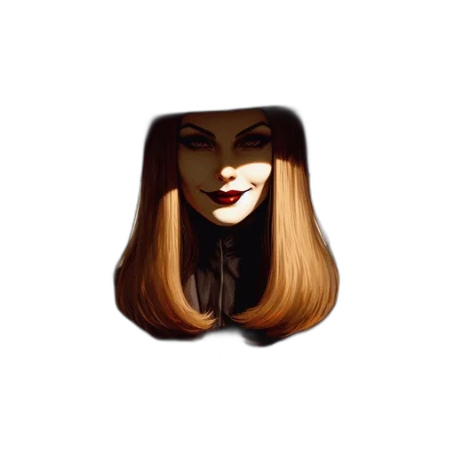 hair, hat, face, mask transparent PNG cut-out