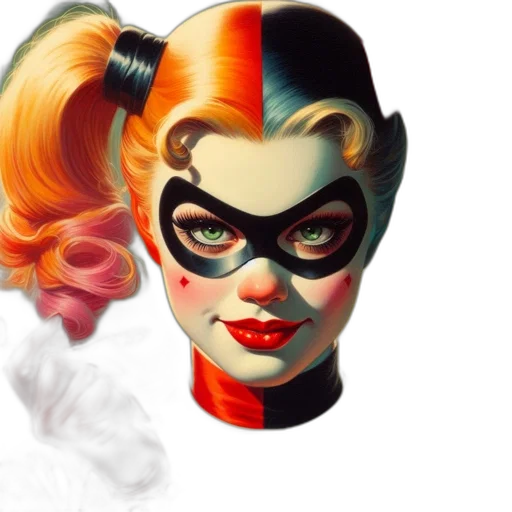 mask, comic book art, concept art, cartoon transparent PNG cut-out