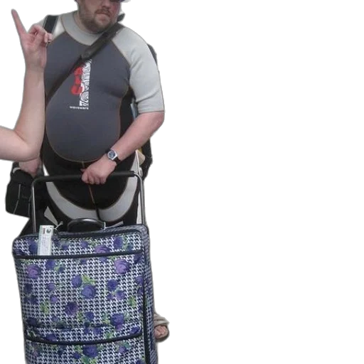 man, wetsuit, standing, next transparent PNG cut-out