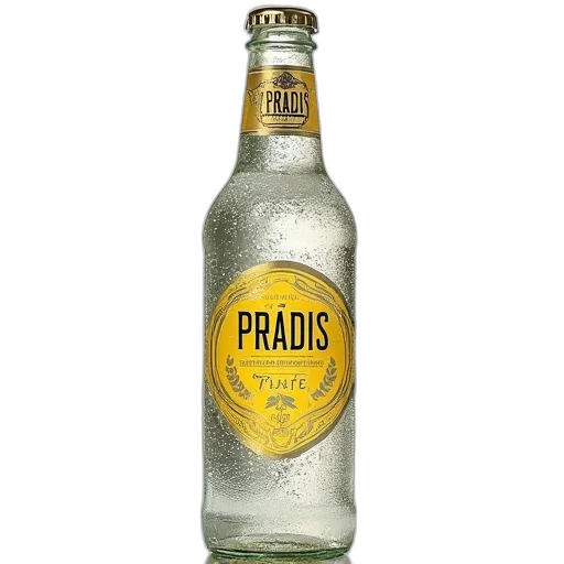 bottle, food, crown, 3d render transparent PNG cut-out
