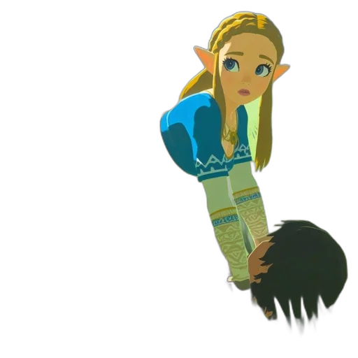 hair, staff, creature, dress transparent PNG cut-out