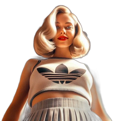 dress, robot, hair, 3d render transparent PNG cut-out