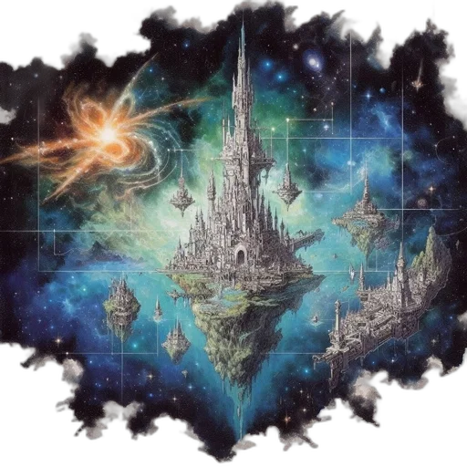 fantasy art, concept art, pixel art, watercolor transparent PNG cut-out