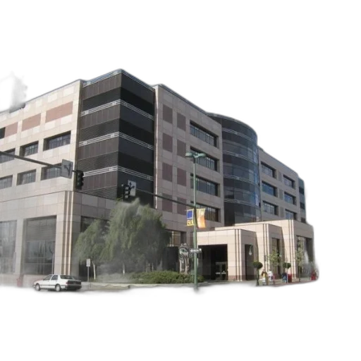 building, 3d render, photorealistic, modern transparent PNG cut-out