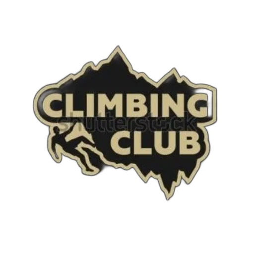 logo, climbing, club, features transparent PNG cut-out