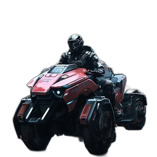 robot, car, weapon, jacket transparent PNG cut-out