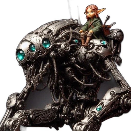 robot, weapon, creature, concept art transparent PNG cut-out