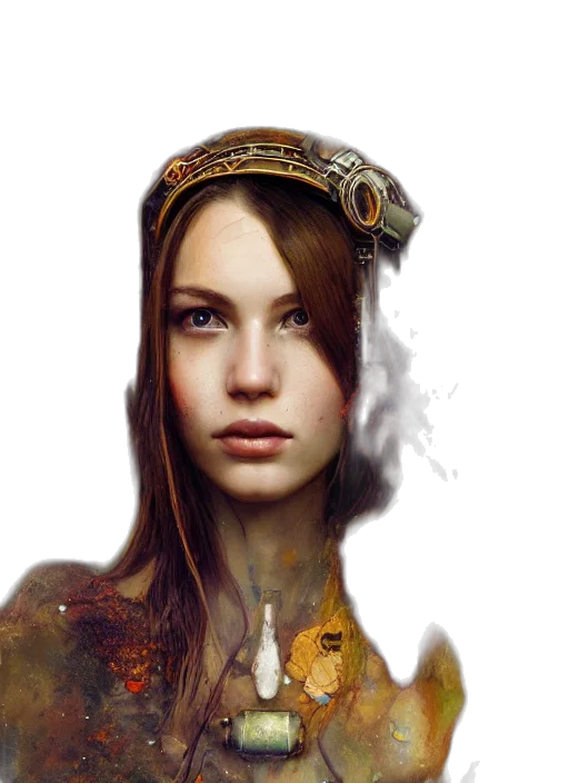 face, crown, jewelry, robot transparent PNG cut-out
