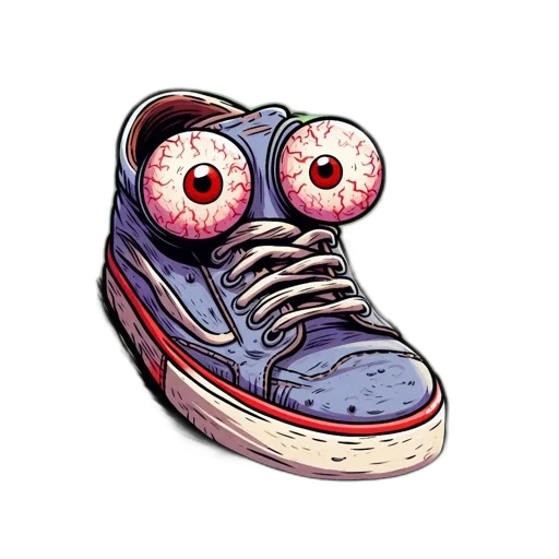 shoes, creature, face, mask transparent PNG cut-out