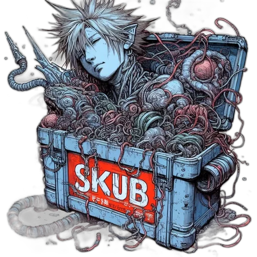 comic book art, cyberpunk, concept art, fantasy art transparent PNG cut-out