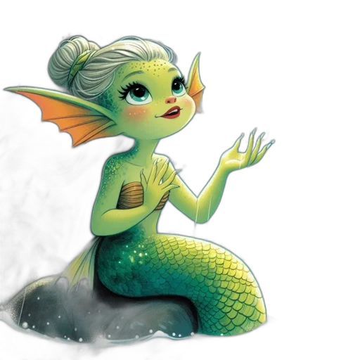 concept art, fantasy art, watercolor, 3d render transparent PNG cut-out