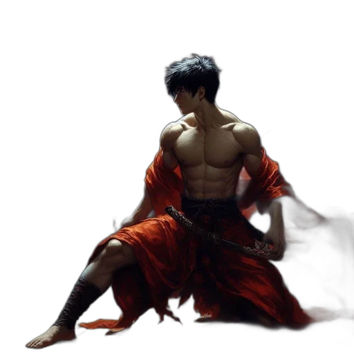 sword, dragon, concept art, photorealistic transparent PNG cut-out