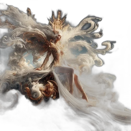 dragon, hair, mask, creature transparent PNG cut-out