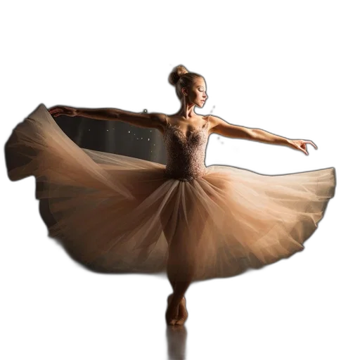 dress, photorealistic, concept art, ballerina transparent PNG cut-out