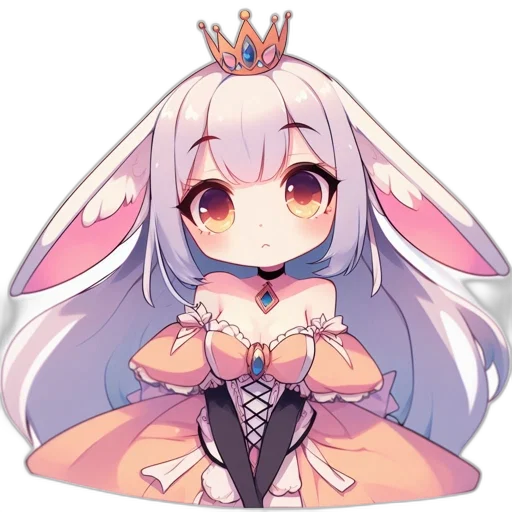 crown, dress, staff, dragon transparent PNG cut-out