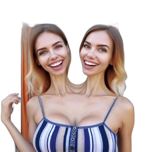 face, dress, hair, jewelry transparent PNG cut-out