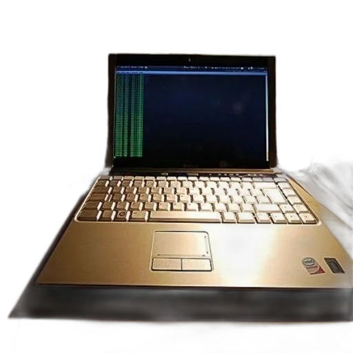 staff, 3d render, golden, laptop transparent PNG cut-out