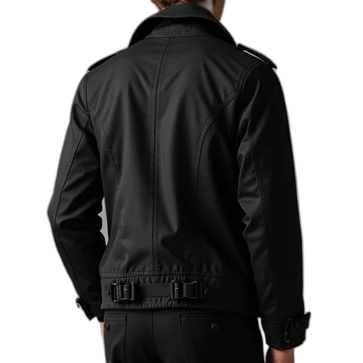 jacket, staff, cyberpunk, 3d render transparent PNG cut-out