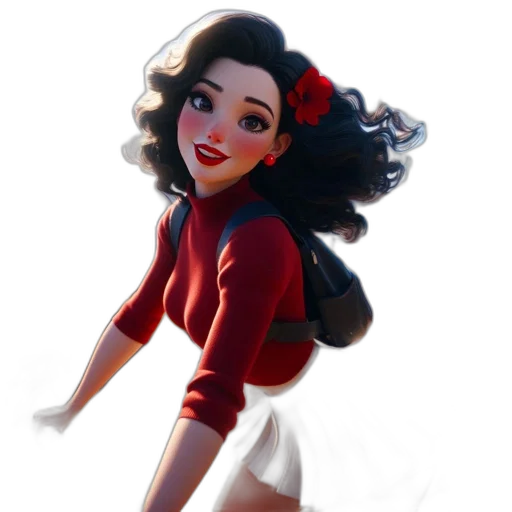 dress, concept art, 3d render, cartoon transparent PNG cut-out