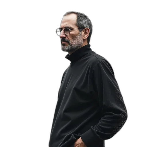 staff, jacket, face, concept art transparent PNG cut-out
