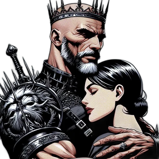 crown, comic book art, concept art, fantasy art transparent PNG cut-out