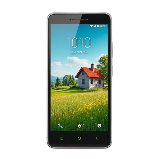 modern, smartphone, large, touchscreen transparent PNG cut-out