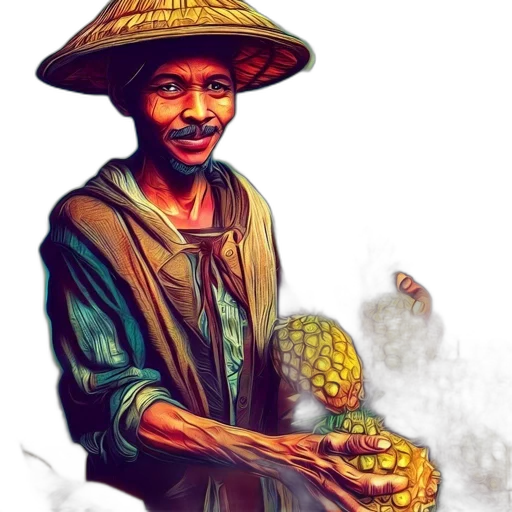 food, umbrella, staff, face transparent PNG cut-out