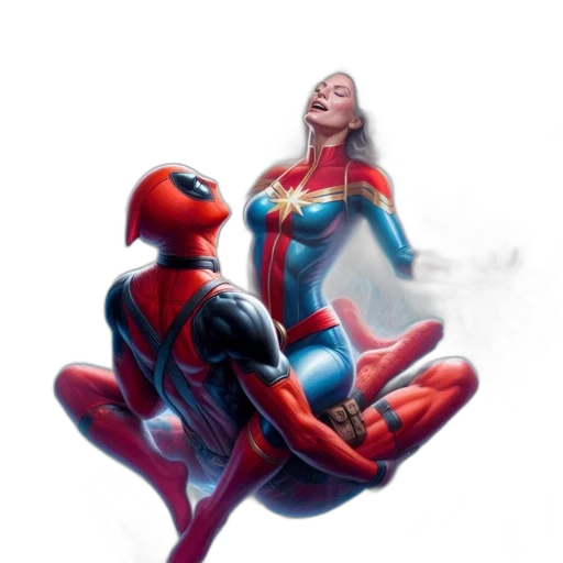 comic book art, concept art, photorealistic, 3d render transparent PNG cut-out