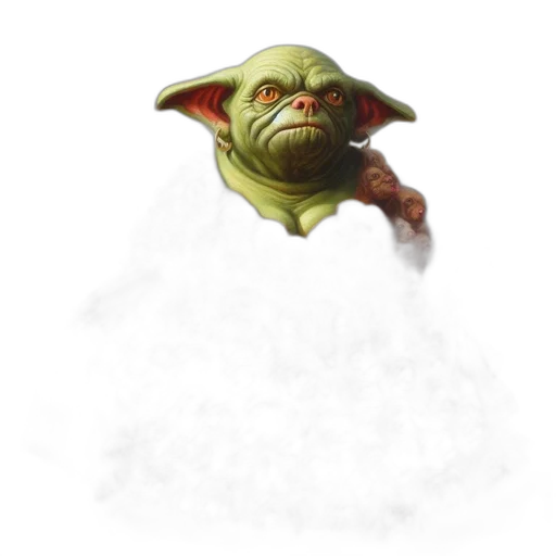 staff, face, creature, concept art transparent PNG cut-out