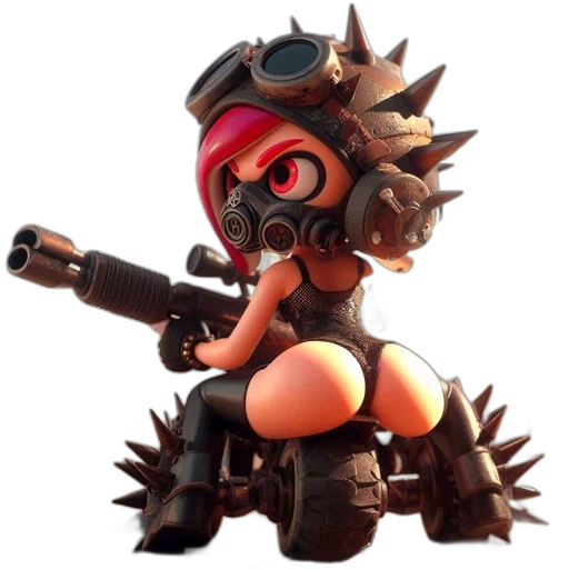 weapon, robot, staff, concept art transparent PNG cut-out
