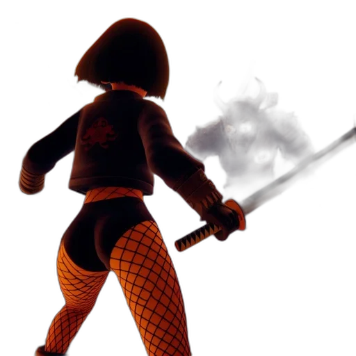 sword, weapon, staff, robot transparent PNG cut-out
