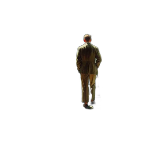 jacket, staff, robot, face transparent PNG cut-out