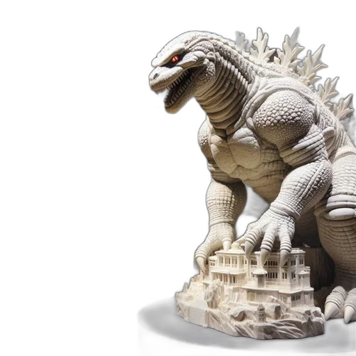 dragon, 3d render, concept art, large transparent PNG cut-out