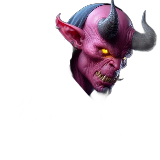 face, mask, creature, staff transparent PNG cut-out