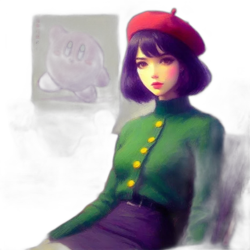 hat, dress, face, jacket transparent PNG cut-out