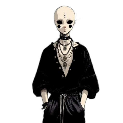 mask, staff, face, jewelry transparent PNG cut-out