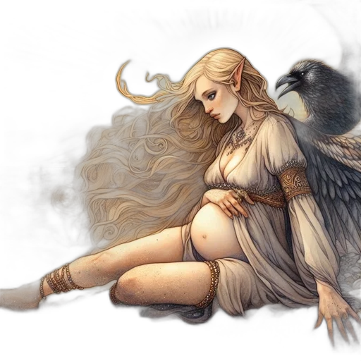 dragon, fantasy art, concept art, watercolor transparent PNG cut-out
