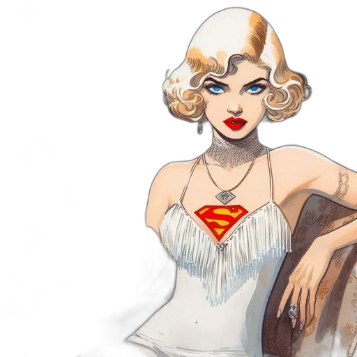 comic book art, concept art, fantasy art, watercolor transparent PNG cut-out