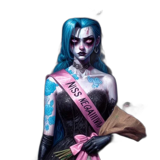dress, crown, concept art, cyberpunk transparent PNG cut-out