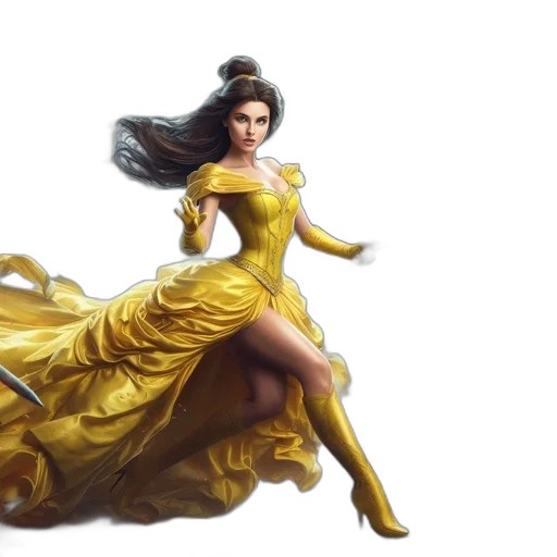 dress, fantasy art, concept art, photorealistic transparent PNG cut-out