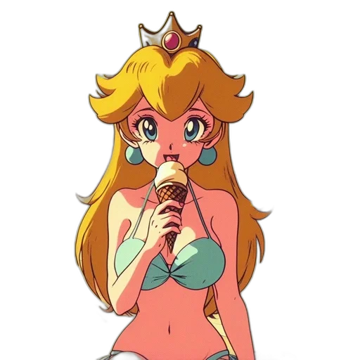 crown, dress, staff, pixel art transparent PNG cut-out