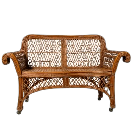 furniture, crown, 3d render, wicker transparent PNG cut-out