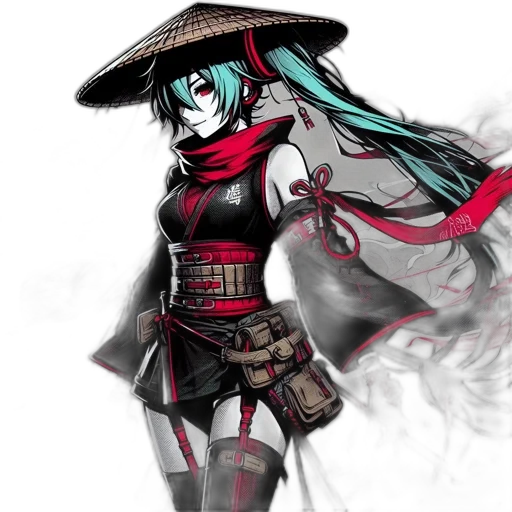 mask, staff, anime, fantasy art transparent PNG cut-out