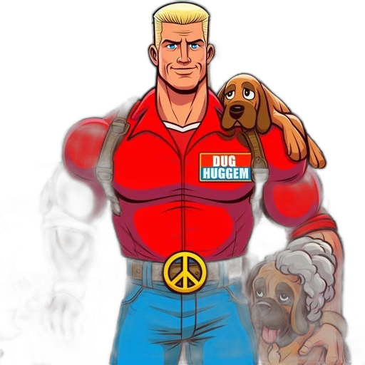 jacket, animal, comic book art, cartoon transparent PNG cut-out