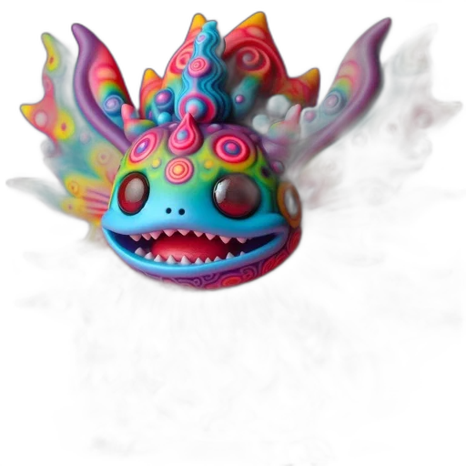 mask, dragon, creature, staff transparent PNG cut-out