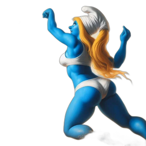 hair, concept art, 3d render, comic book art transparent PNG cut-out
