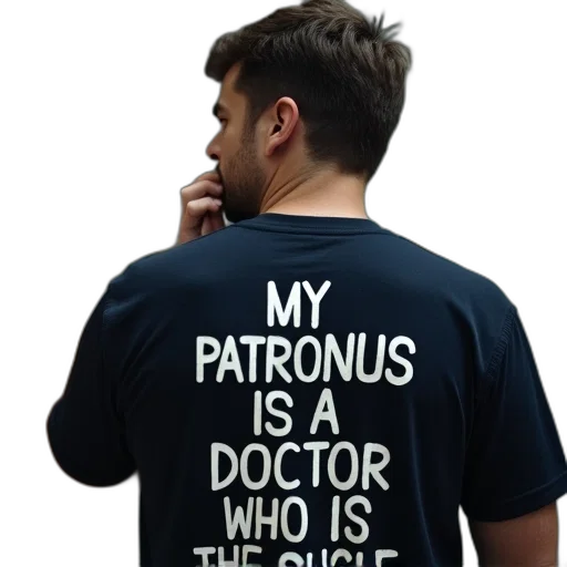 staff, shirt, words, patronus transparent PNG cut-out