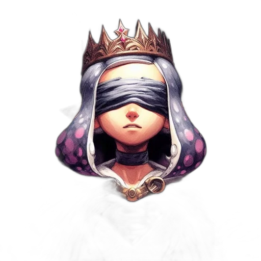 crown, face, mask, staff transparent PNG cut-out