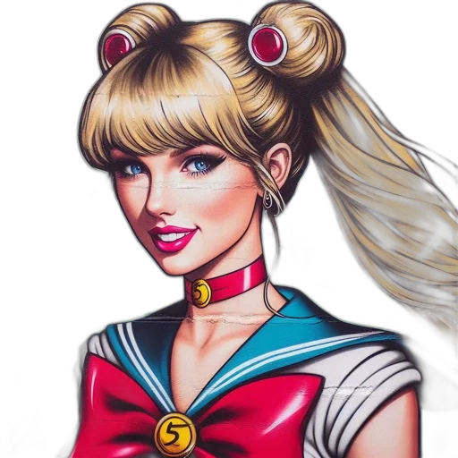 comic book art, anime, cartoon, fantasy art transparent PNG cut-out