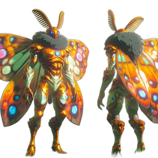 creature, animal, concept art, 3d render transparent PNG cut-out